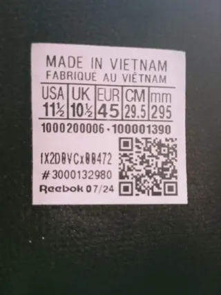 Zapatillas Reebok Rewind Run Talla 45 Negras