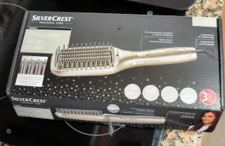 Cepillo Alisador Silver Crest Plateado