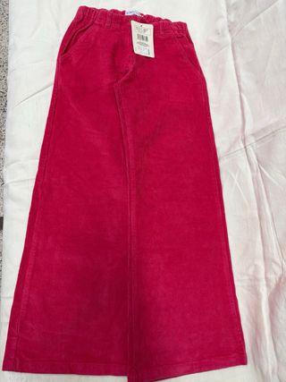Pantalón de pana fucsia para niña