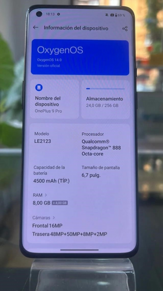 OnePlus 9 Pro 256GB Negro 8GB RAM