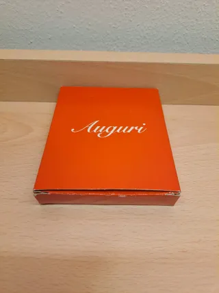 Piccola cornice portafoto rossa Auguri