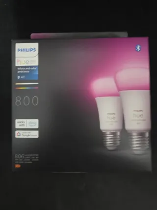 2x Lâmpadas Philips Hue E27 Branco e Cor