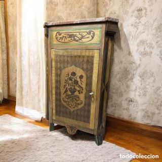 Antiguo mueble rinconero marquetería