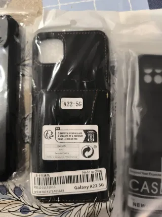 Funda Galaxy A22 5G Negra 3 fundas