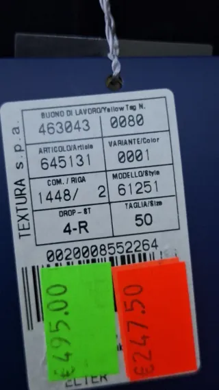 Abito Cesar taglia 50 righe blu