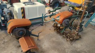 Cuba de pulverización con motor Campeón