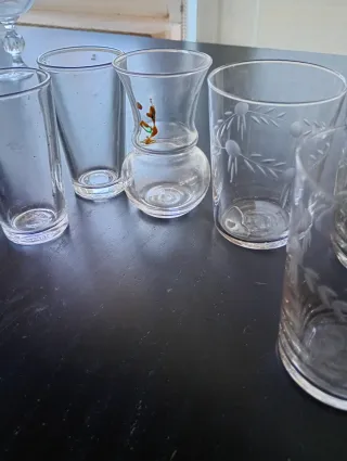 Juego de 6 vasos de cristal de te no hago envíos