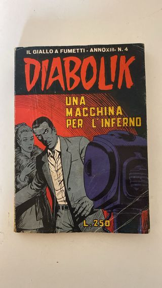 Fumetto diabolik n. 4 anno xiii