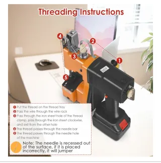 Máquina de coser sacos portátil