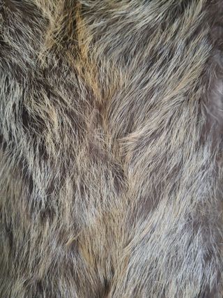 Abrigo de piel de zorro