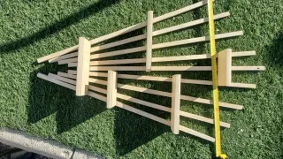 Estantería de madera para coleccionismo