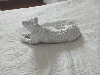 Pantera Decorativa Plateada