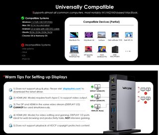 15-in-1 "Wavlink" docking station - Sigillato