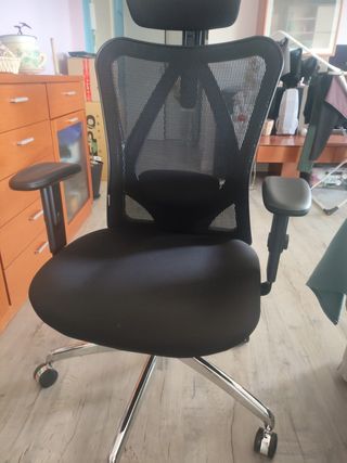 Silla Oficina Ergonómica Sihoo M18 Negra