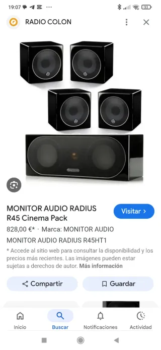 Monitor Audio Radius 7 Altavoces.