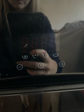 Horno Cata Negro con botones ocultos