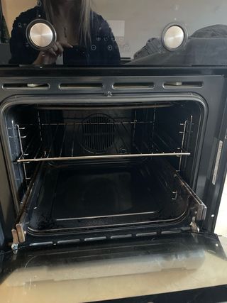 Horno Cata Negro con botones ocultos