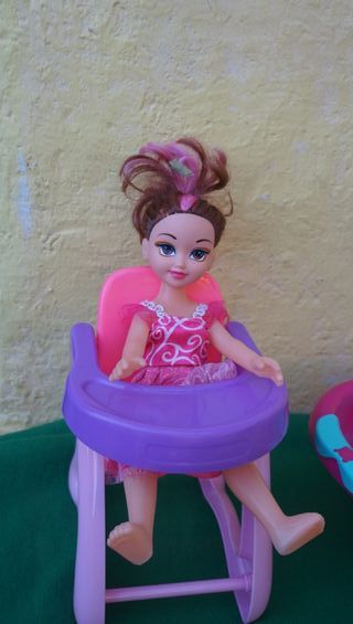 Cuna Trona y Bañera juguete para Muñecas ver fotos