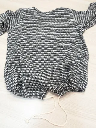 Jersey punto corazón lentejuelas T-12