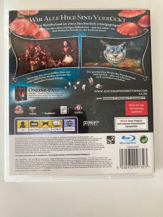 Alice: Madness Returns, Playstation 3, PS3, PAL