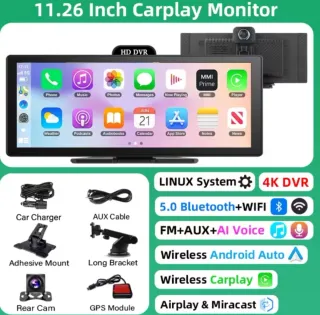 Pantalla Universal Android Auto CarPlay 11" coche