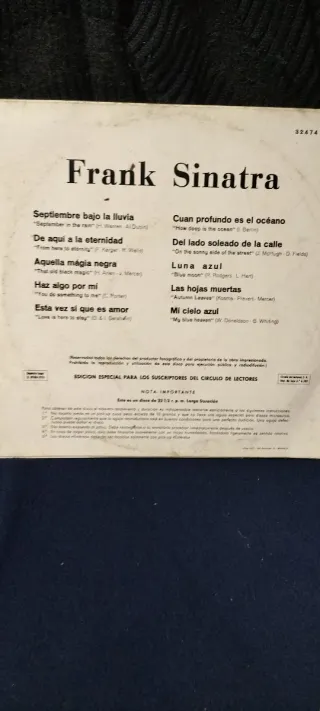 Vinilo Frank Sinatra - Septiembre bajo la lluvia
