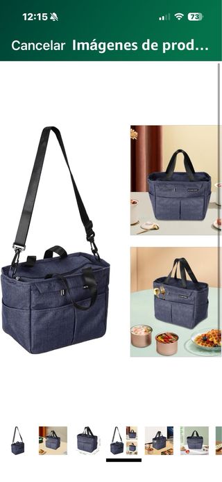 Bolsa de almuerzo azul