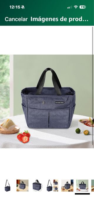 Bolsa de almuerzo azul