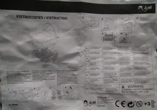 Carro de muñecas Arias con capota