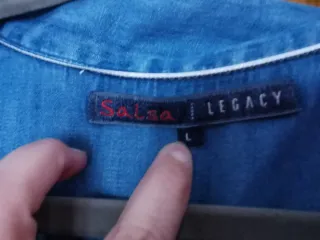 Vestido vaquero Salsa degradado con volantes