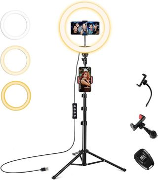 Aro de luz 12 pulgadas con trípode ajustable