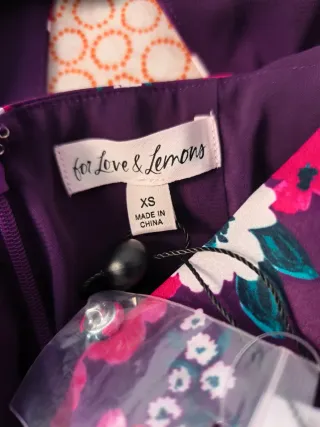 Vestido For Love & Lemons floral morado