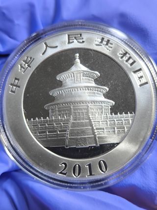 Lote 3 Monedas 1 Onza Plata PANDA