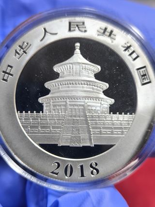 Lote 3 Monedas 1 Onza Plata PANDA