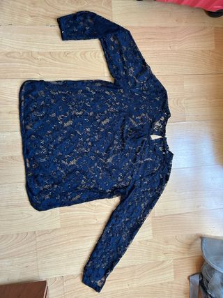 Top de encaje de Zara