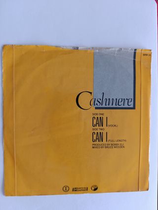 Vinilo 7 Cashmere - Can I (1984) Boogie Soul