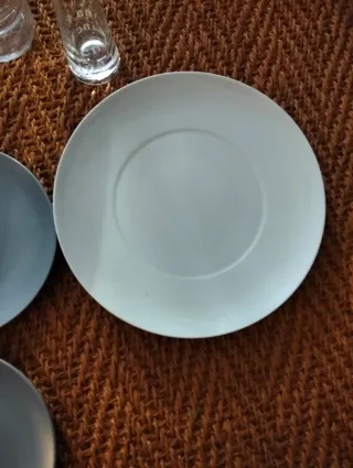 Vajilla de porcelana y cristal