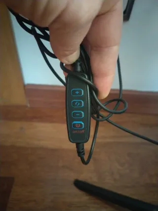 Aro de luz con soporte para móvil