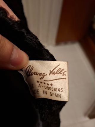 Abrigo Vintage Piel Astracán Negro