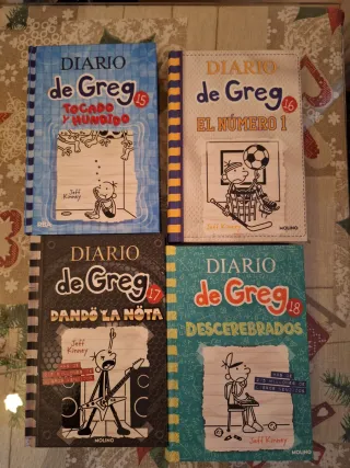 Lote 4 libros "DIARIO DE GREG".