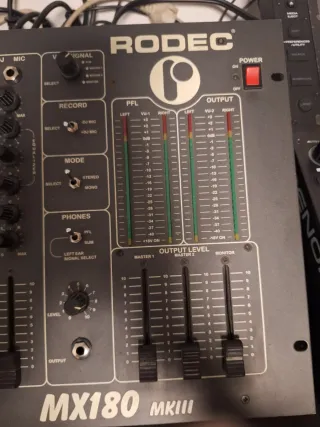 Rodec MX 180 MKIII Mezclador DJ