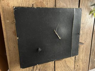 Marco antiguo dorado madera y espejo