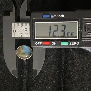 Anillo Plata Labradorita Natural