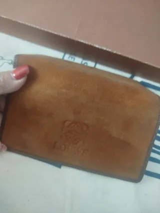 Cartera monedero vintage Loewe marrón