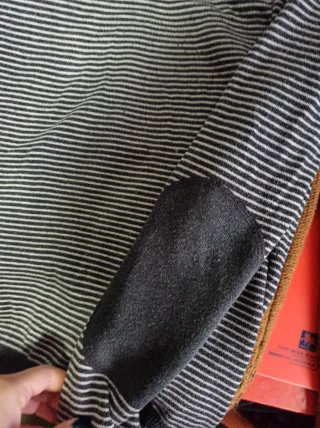 Jersey de rayas GIULLI FASHION gris y blanco