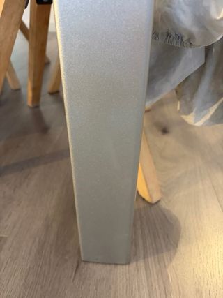 Mesa comedor extensible cristal y metal