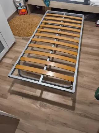 Somier Base Cama Metálica con Ruedas