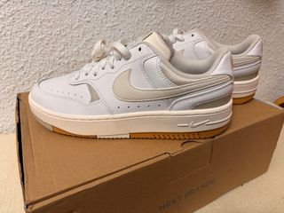 Zapatillas Nike Force  Beige y Blancas