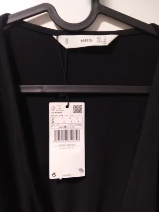 Vestido Mango Negro Talla XS