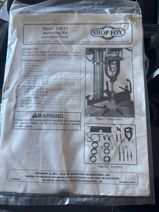 Kit Mortajadora Woodstock D4031